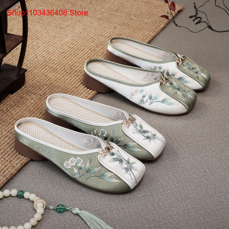 Ethnic Style - Nuevas Pantuflas Bordadas para el Hogar,