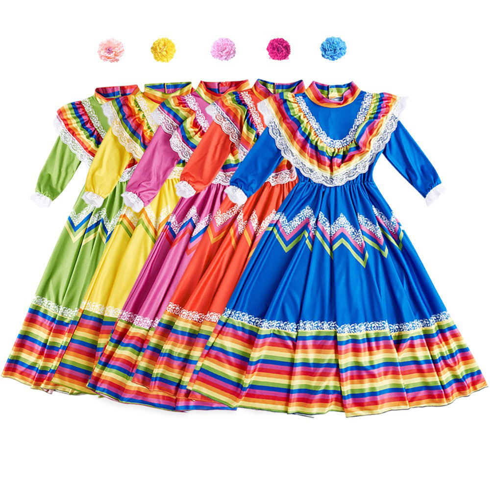 Ethnic Style - Falda Mexicana Grande de Estilo Étnico