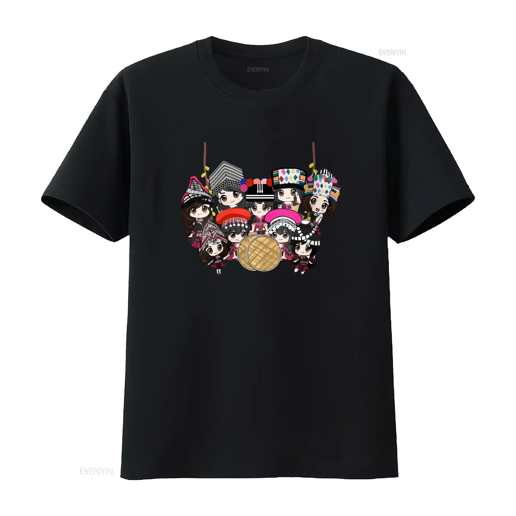 Fashion Ethnic Wear For Men - Camiseta con estampado de dibujos animados