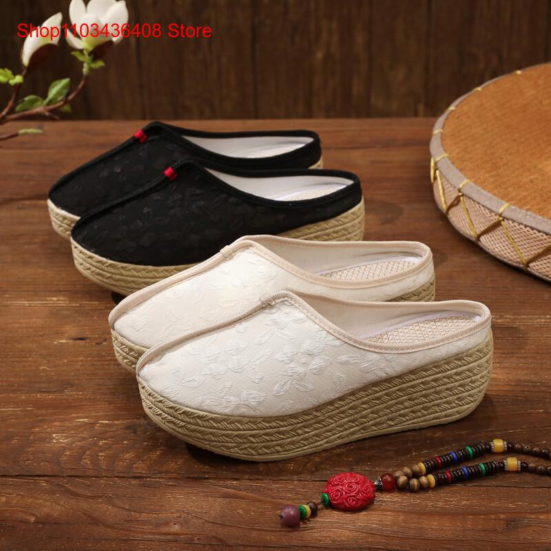 Ethnic Style - Pantuflas de Nuevo Estilo, Ligeras, con