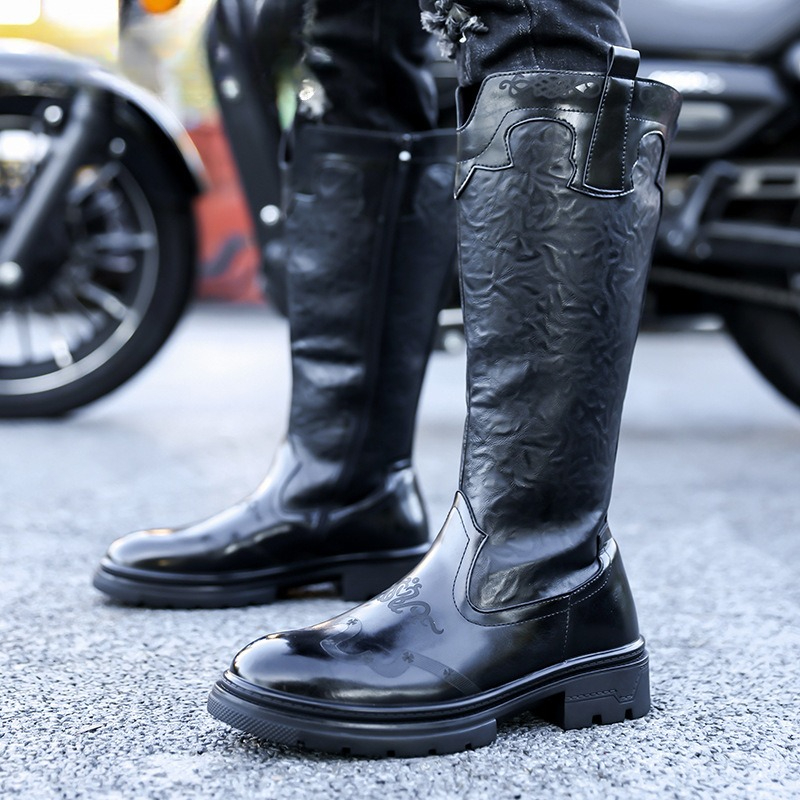 Ethnic Fashion In - Botas a media pantorrilla para Hombre,