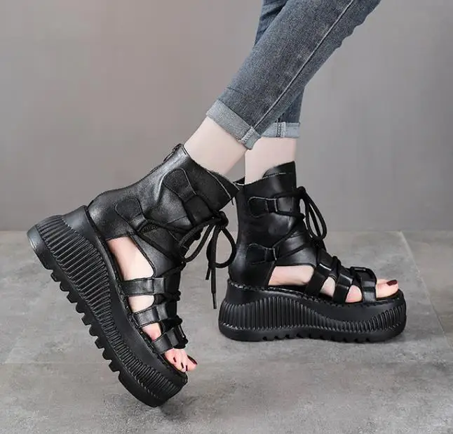 Botines étnicos de cuero genui - Ethnic Fashion In reseña y precio