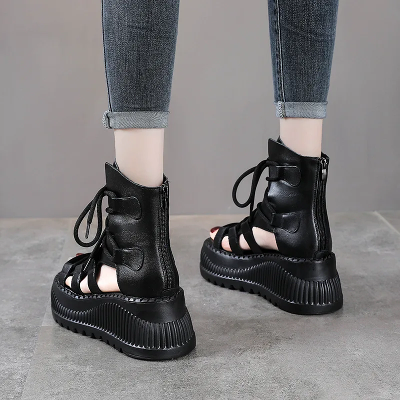 Botines étnicos de cuero genui - Ethnic Fashion In reseña y precio