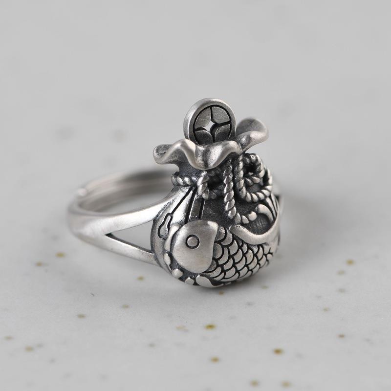 Anillo Koi estilo chino con bo - Fashion Ethnic Wear For Men reseña y precio