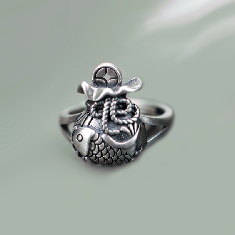 Anillo Koi estilo chino con bo - Fashion Ethnic Wear For Men reseña y precio