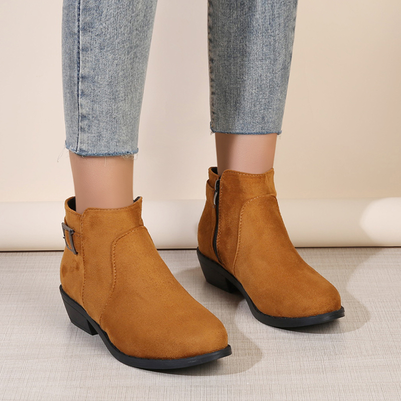 Botas de tacón cuadrado con pu - Ethnic Styling Tips reseña y precio