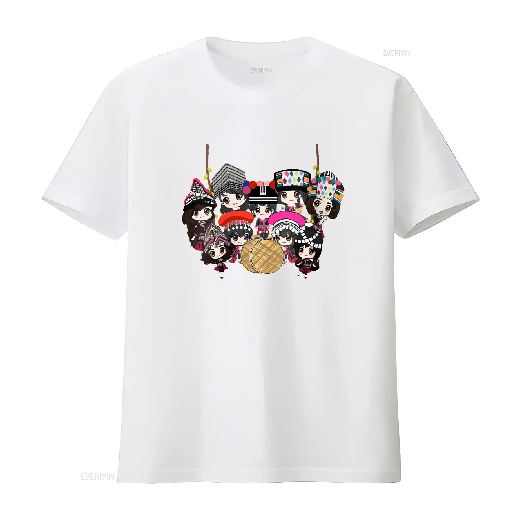 Camiseta con estampado de dibu - Fashion Ethnic Wear For Men reseña y precio