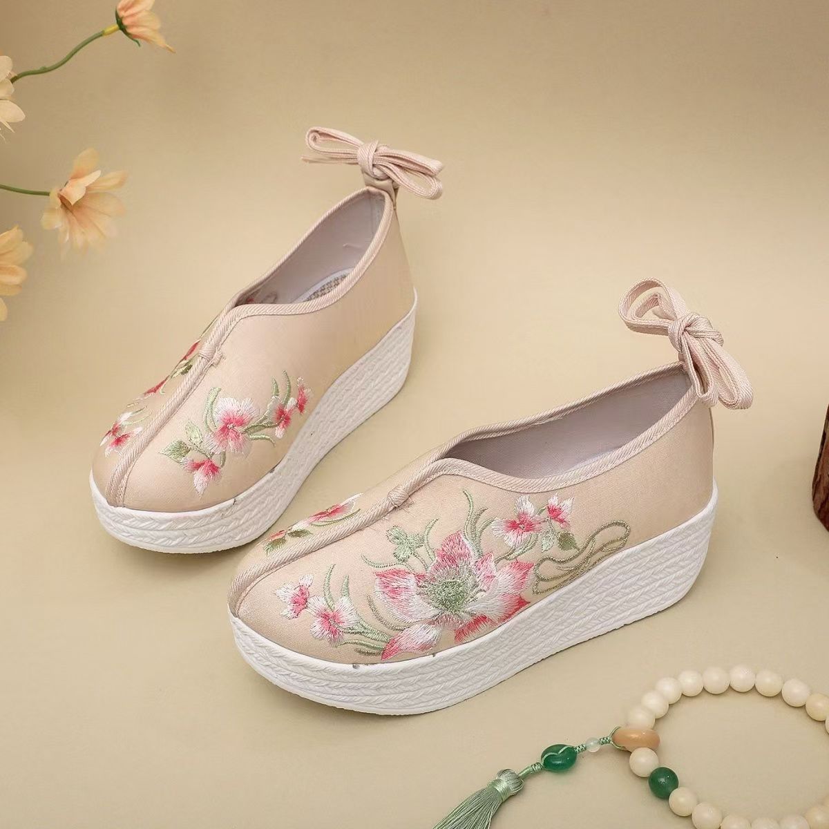 Zapatos de cuña de estilo étni - Ethnic Style reseña y precio