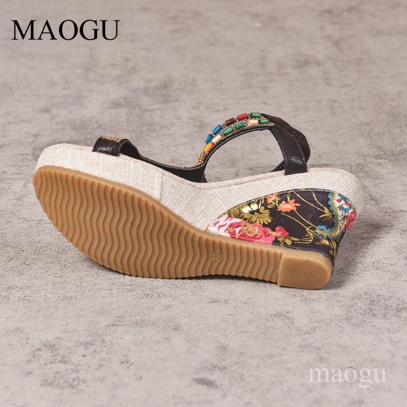 Sandalias de Plataforma con Cu - Ethnic Fashion In reseña y precio