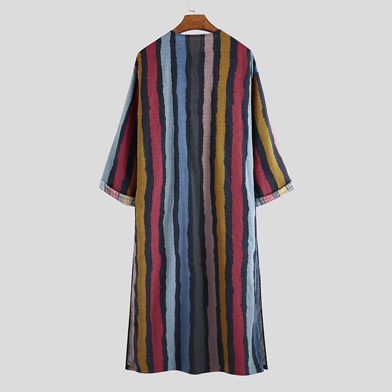 Camisa Larga a Rayas con Estam - Ethnic Wear Fashion Designer reseña y precio