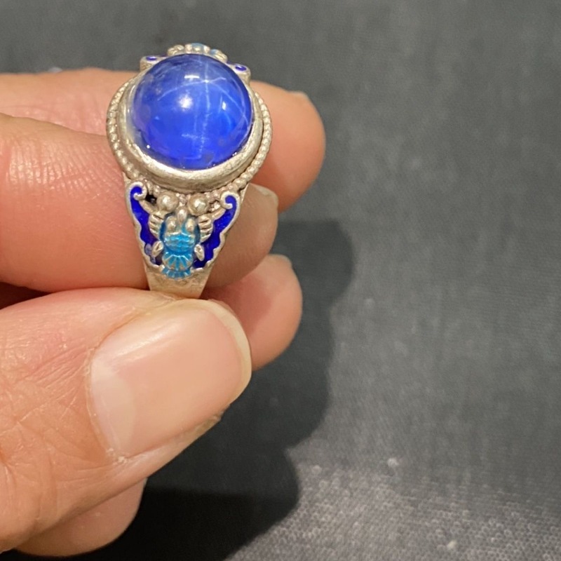 Anillo Abierto Étnico Cloisonn - Ethnic Wear Fashion Designer reseña y precio