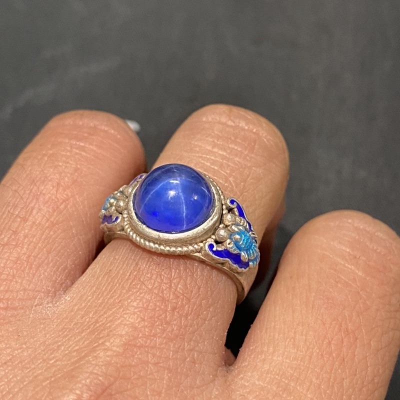 Anillo Abierto Étnico Cloisonn - Ethnic Wear Fashion Designer reseña y precio