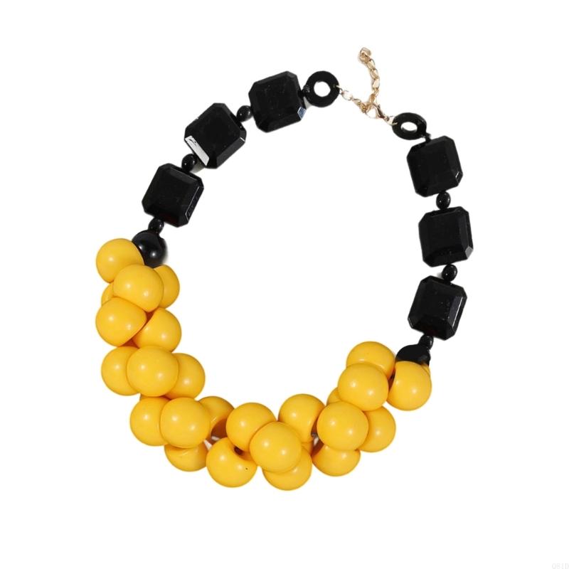 Collar cuentas resina capa fes - Ethnic Wear Fashion Designer reseña y precio