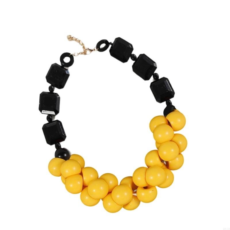 Collar cuentas resina capa fes - Ethnic Wear Fashion Designer reseña y precio