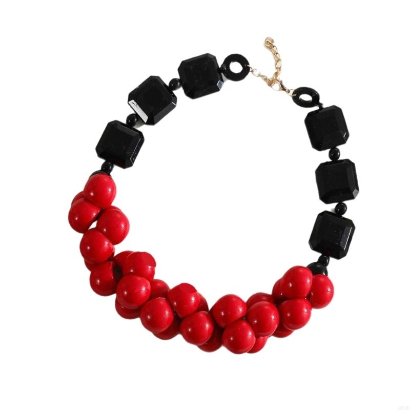 Collar cuentas resina capa fes - Ethnic Wear Fashion Designer reseña y precio