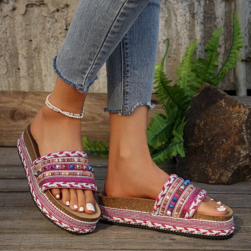 Sandalias Bohemias de Moda par - Ethnic Fashion In reseña y precio