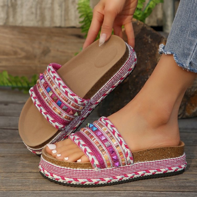 Sandalias Bohemias de Moda par - Ethnic Fashion In reseña y precio