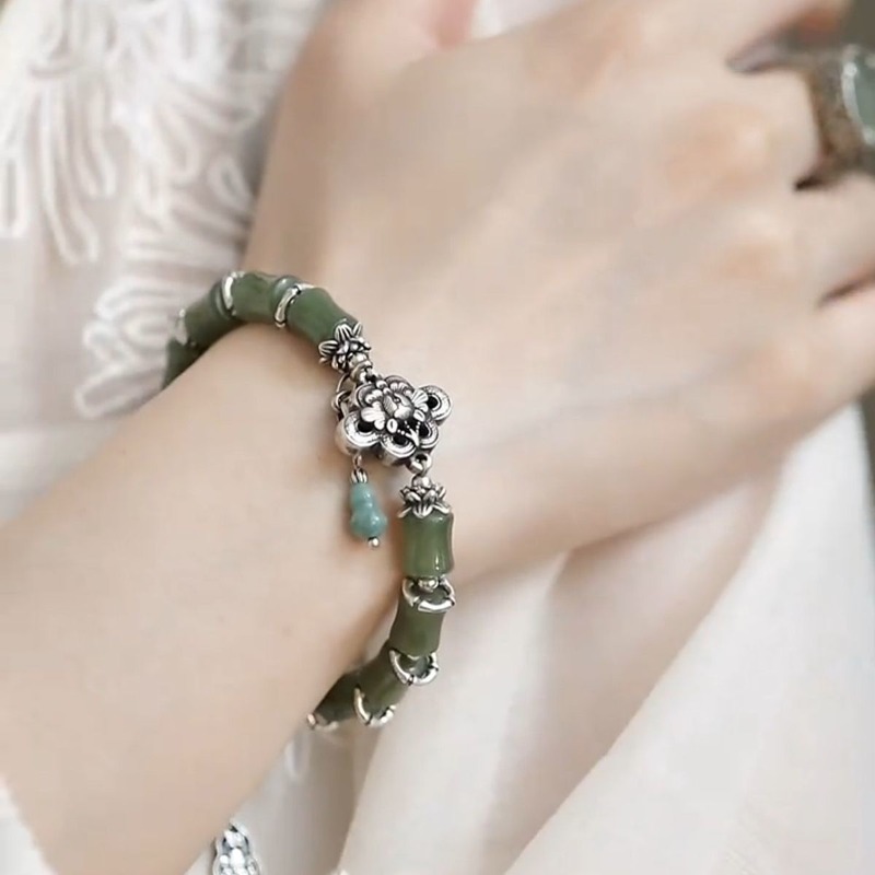 Nueva Pulsera de Bambú con Cue - Ethnic Wear Fashion Designer reseña y precio