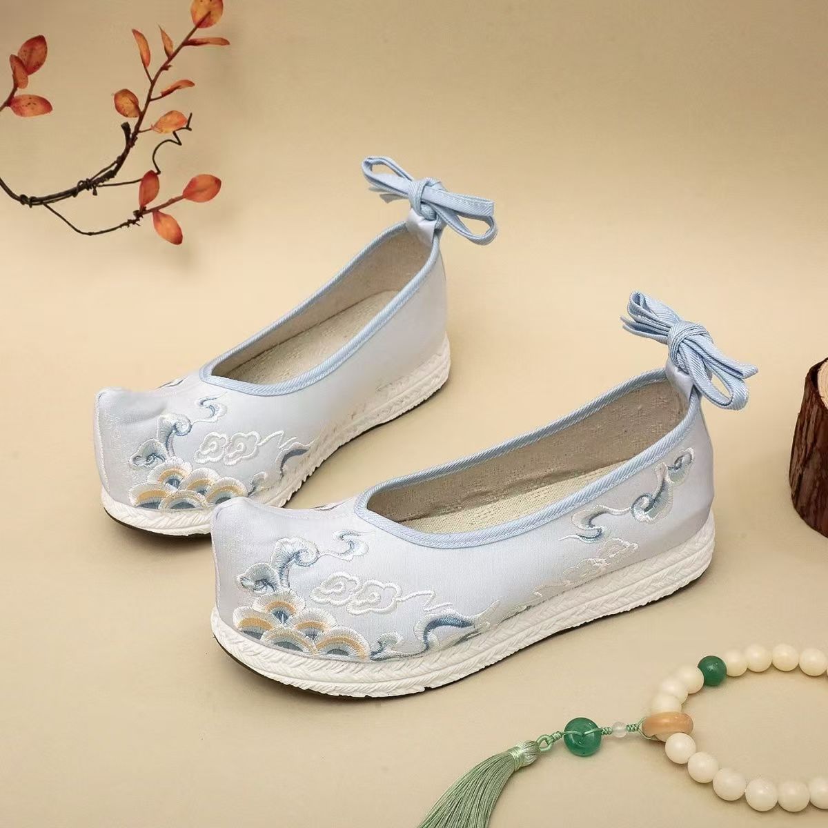 Zapatos Hanfu bordados de tall - Ethnic Style reseña y precio