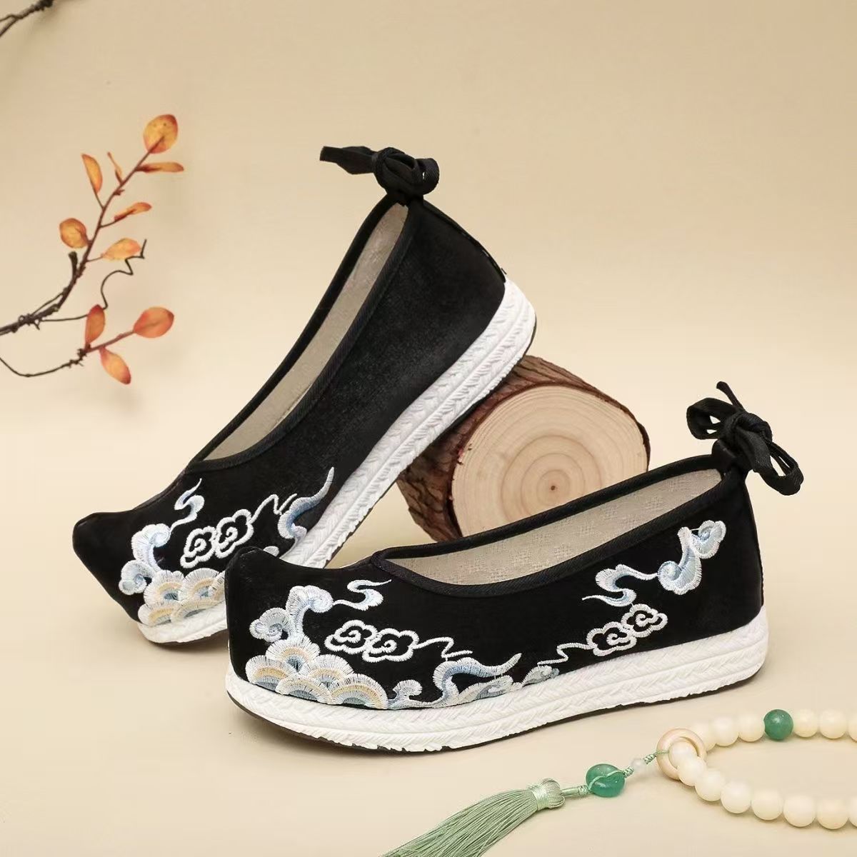 Zapatos Hanfu bordados de tall - Ethnic Style reseña y precio