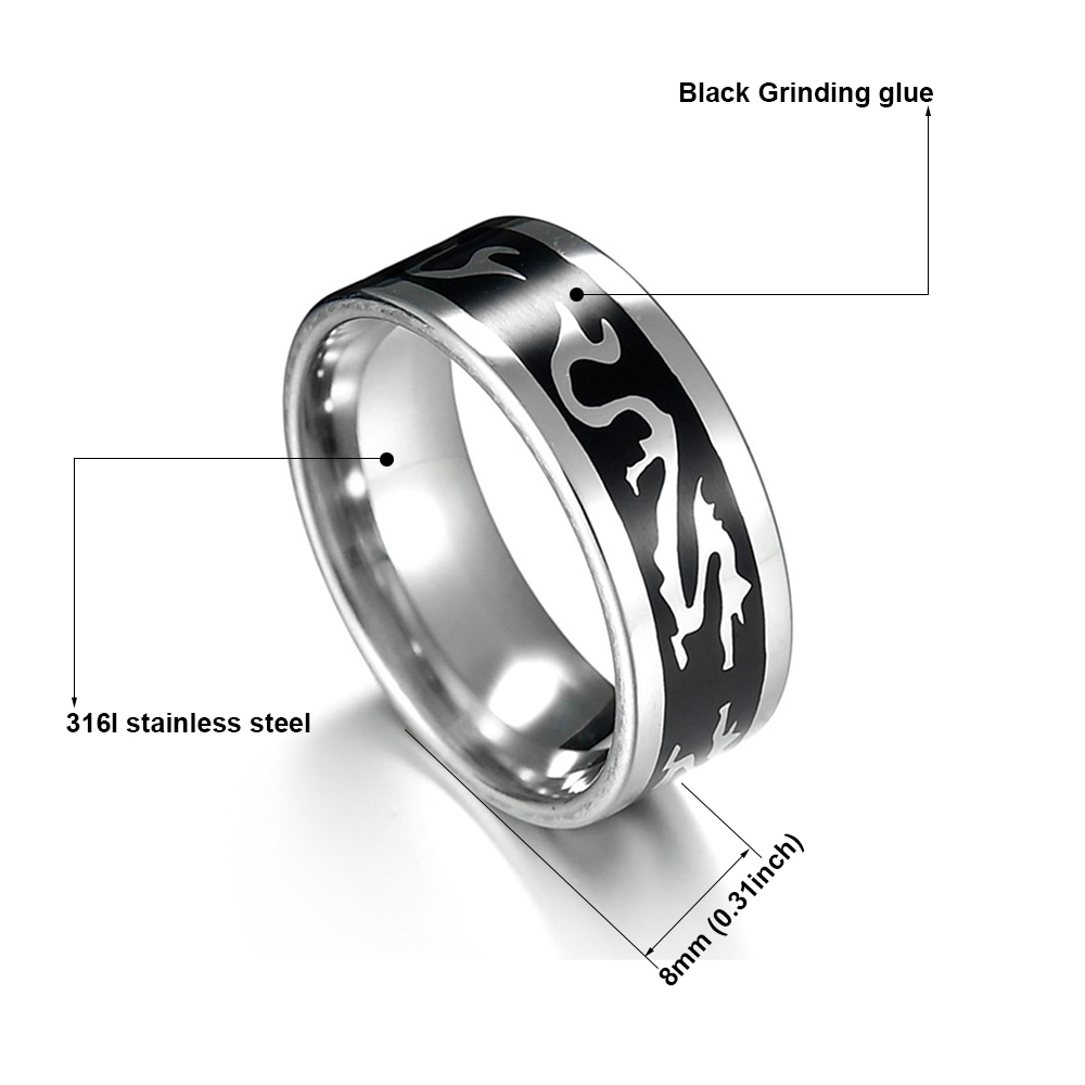 MeMolissa-anillo de acero inox - Fashion Ethnic Wear For Men reseña y precio
