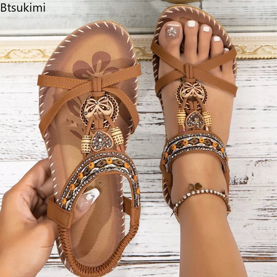 Sandalias Bohemias para Mujer, - Ethnic Fashion In reseña y precio