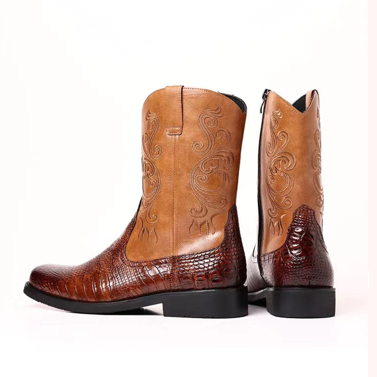 Botas de vaquero del oeste par - Ethnic Fashion In reseña y precio